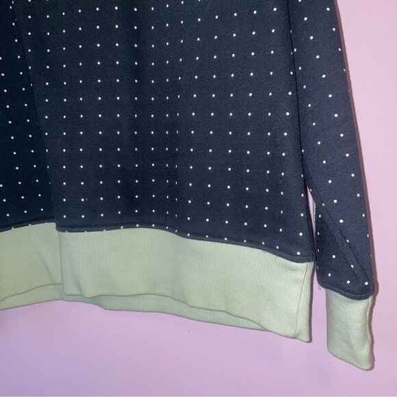 A. Tiziano XL Navy Polka Dot Color Block Sweater - Picture 3 of 4